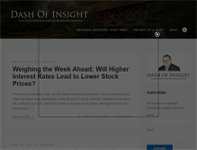 Tablet Screenshot of dashofinsight.com